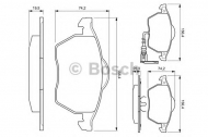 Комплект тормозных колодок BOSCH 0 986 494 018