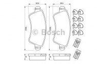 Комплект тормозных колодок BOSCH 0 986 424 801