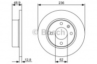 Тормозной диск BOSCH 0 986 479 491