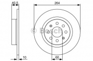Тормозной диск BOSCH 0 986 479 517