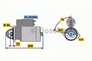 Стартер BOSCH 0 001 107 408