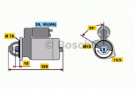 Стартер BOSCH 0 001 116 006