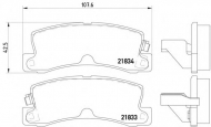Комплект тормозных колодок HELLA PAGID 8DB 355 006-431