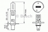 Лампа накаливания BOSCH 1 987 302 011