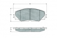 Комплект тормозных колодок PROCODIS FRANCE PF1472