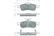 Комплект тормозных колодок PROCODIS FRANCE PF1579