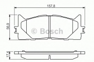 Комплект тормозных колодок BOSCH 0 986 494 430