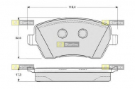 Комплект тормозных колодок STARLINE BD S331