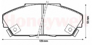 Комплект тормозных колодок BENDIX 572308B