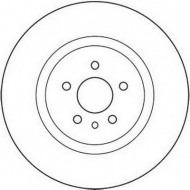 Тормозной диск BENDIX 562106B