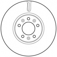 Тормозной диск BENDIX 562622BC