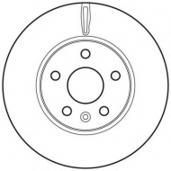 Тормозной диск BENDIX 562642BC