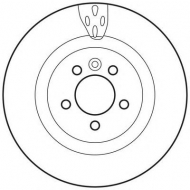 Тормозной диск BENDIX 562654BC