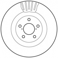Тормозной диск BENDIX 562677BC