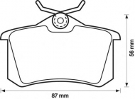 Комплект тормозных колодок BENDIX 571361B