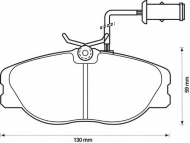 Комплект тормозных колодок BENDIX 571365B