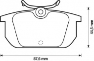Комплект тормозных колодок BENDIX 571409B