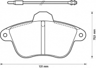 Комплект тормозных колодок BENDIX 571741B