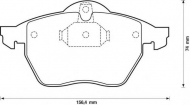 Комплект тормозных колодок BENDIX 571920B