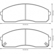 Комплект тормозных колодок BENDIX 572532B