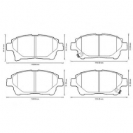 Комплект тормозных колодок BENDIX 572618B