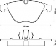 Комплект тормозных колодок BENDIX 573210B