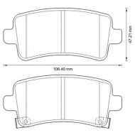Комплект тормозных колодок BENDIX 573313B