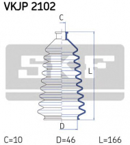 Комплект пыльника SKF VKJP 2102