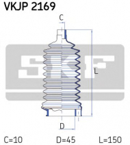 Комплект пыльника SKF VKJP 2169