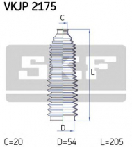 Комплект пыльника SKF VKJP 2175