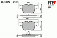 Комплект тормозных колодок FTE BL1644A2