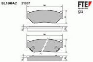 Комплект тормозных колодок FTE BL1506A2