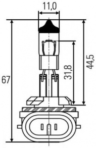 Лампа накаливания HELLA 8GH 008 991-031