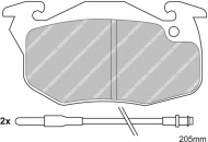 Комплект тормозных колодок FERODO FDB393C