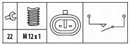 Переключатель HELLA 6ZF 181 612-021