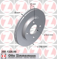 Тормозной диск ZIMMERMANN 250.1328.00