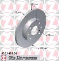 Тормозной диск ZIMMERMANN 430.1452.00