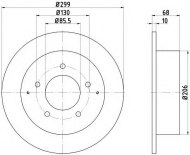 Тормозной диск HELLA 8DD 355 116-341