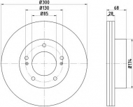 Тормозной диск HELLA 8DD 355 116-461