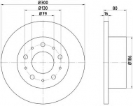 Тормозной диск HELLA 8DD 355 113-731