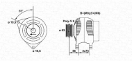 Генератор MAGNETI MARELLI 943355012010
