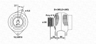 Генератор MAGNETI MARELLI 943356574010