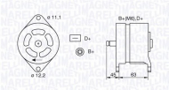 Генератор MAGNETI MARELLI 063304087010