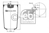 Баллон пневматической рессоры FEBI BILSTEIN 35492