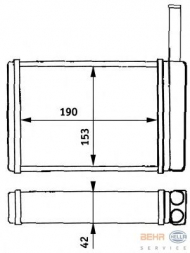 Теплообменник BEHR HELLA SERVICE 8FH 351 313-121