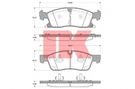 Комплект тормозных колодок NK 229330