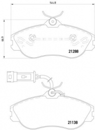 Комплект тормозных колодок PAGID T5052