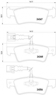 Комплект тормозных колодок PAGID T1609