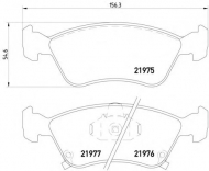 Комплект тормозных колодок PAGID T3089