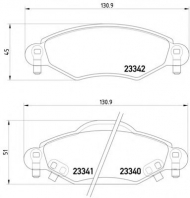 Комплект тормозных колодок PAGID T1393
